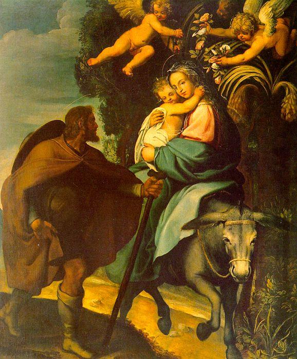 Carducci, Bartolommeo The Flight into Egypt oil painting picture